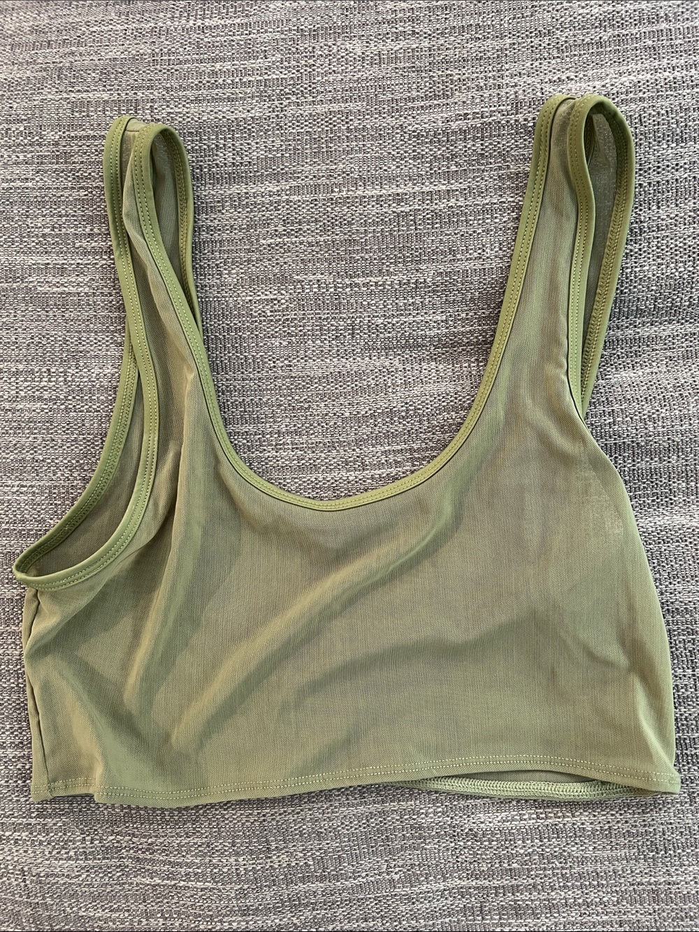 Fabletics Olive Scoop Transparent Bra Cover Up